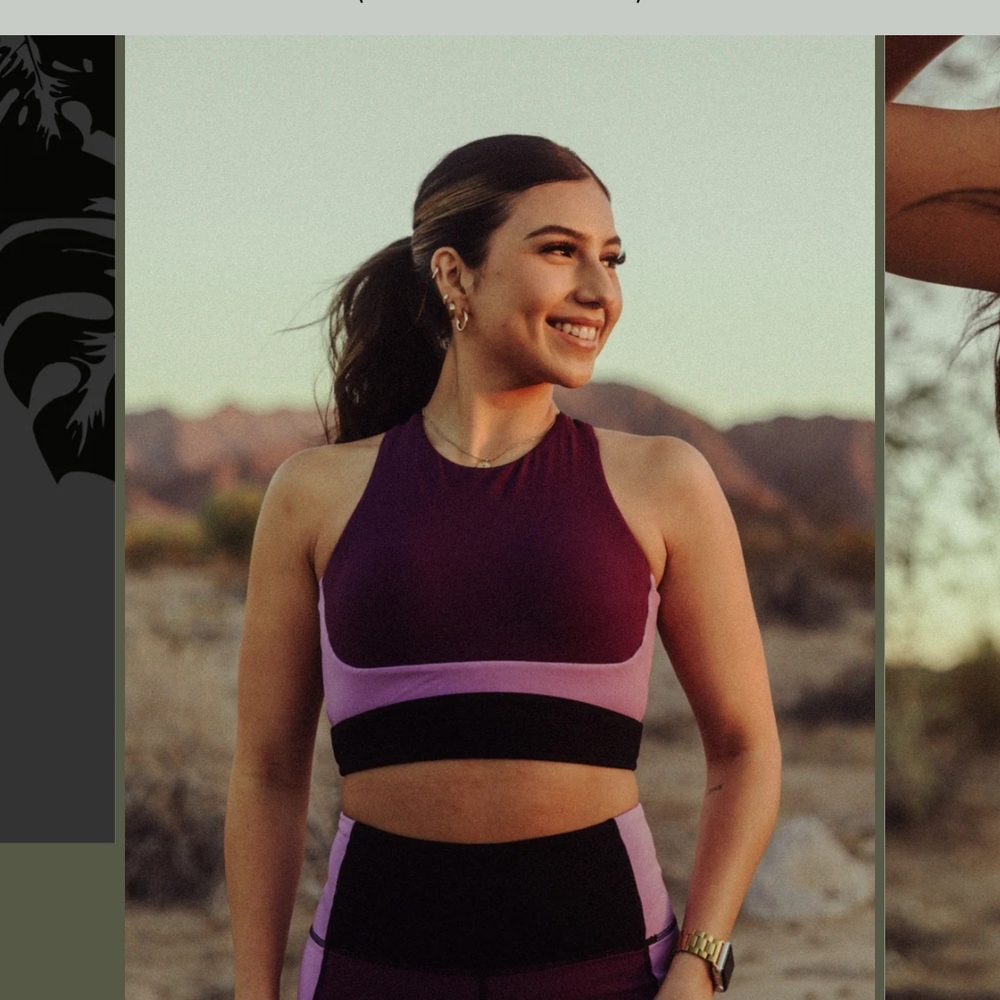 Purple and Black Athletic Set
